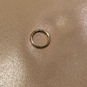 14k Solid Yellow Gold 17 gauge 8mm hoop